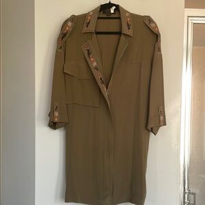 All Saints Green Mini Dress